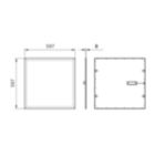 Dimension Drawing (without table) - RC091V LED27S/840 PSU W60L60 G3 MR PCV