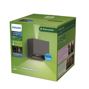 Ultra Efficient Alix Wall Lights 4.3W | 8720169351318 | Philips