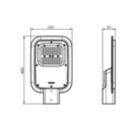 Dimension Drawing (without table) - BRP131 LED125/CW 100W 220-240V DM GM