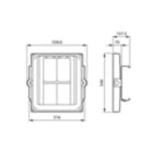 Dimension Drawing (without table) - BGP287 LED520/740 DM12 ALU D9 SRG C1KC5