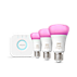 Hue White and color ambiance Starter kit: 3 E27 smart bulbs (1100)