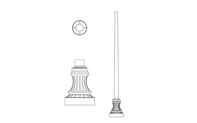 P2000 Series Poles (P2025, P2060, P2061, P2063, P2065, P2071)
