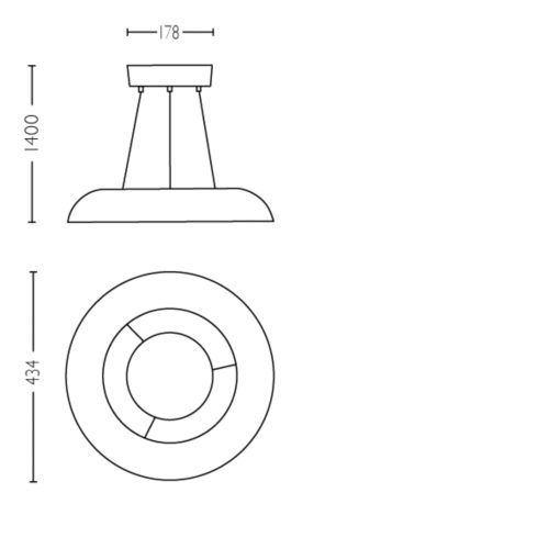 Hue White Ambiance Amaze Pendelleuchte weiß + Dimmschalter