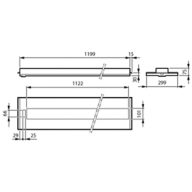 Dimension Drawing (without table) - RC453B 36S/940 DLO9010U4ELW3L1200W300B30