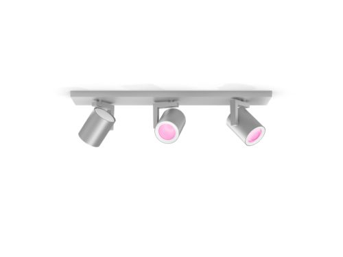 Hue White and Colour Ambiance Argenta triple spotlight