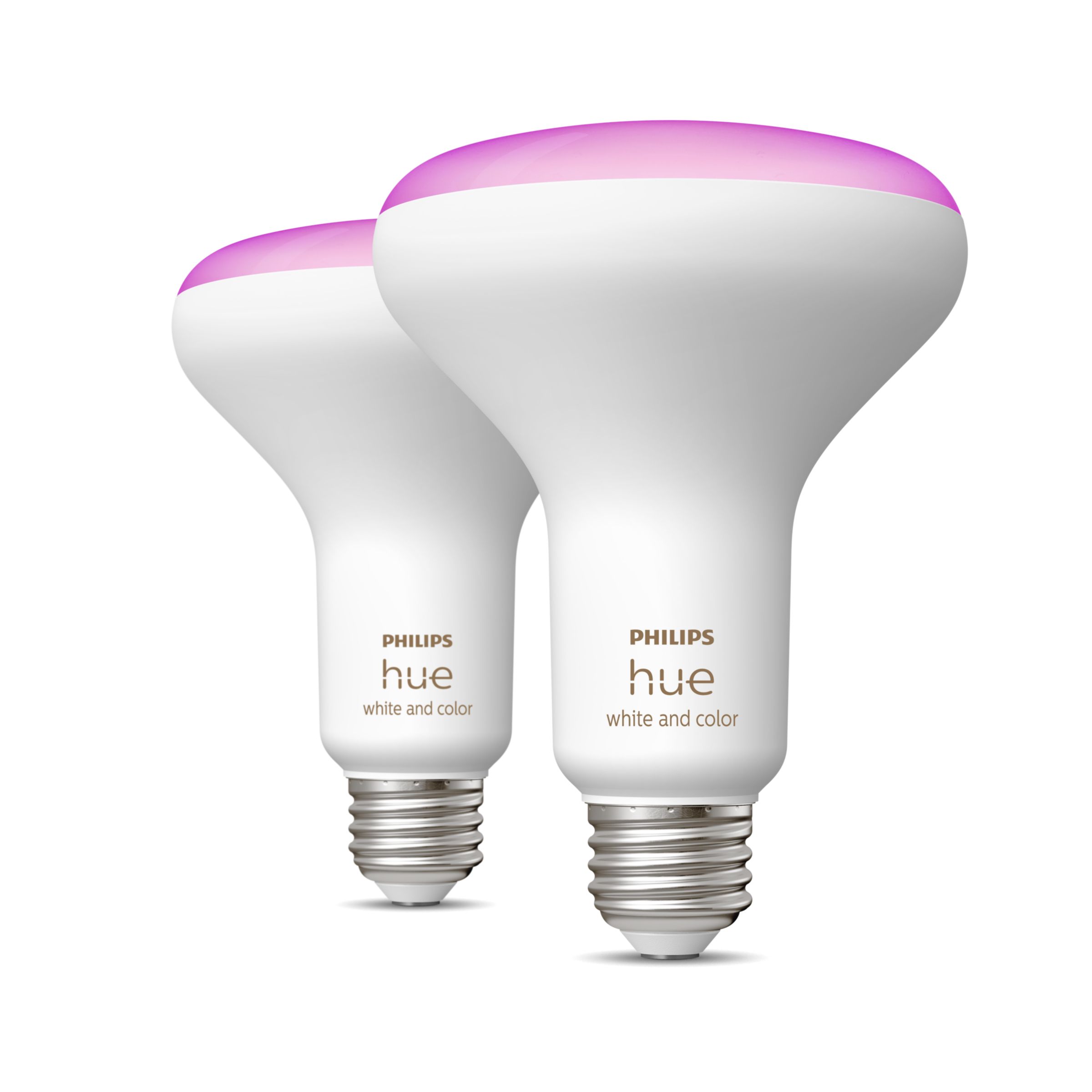 Philips Hue White BR30 LED 65W Equiv Wireless Smart Light Bulb Starter Kit 