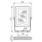 Dimension Drawing (without table) - BVP164 LED70/830 PSU 70W AWB CE