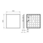 Dimension Drawing (without table) - RC132V G5 34S/830 WIA W60L60 NOC W3