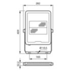 Dimension Drawing (without table) - BVP165 LED100/830 PSU 100W AWB CE