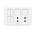 Switches & Sockets 6 Gang 1 Way Switch + 2*2P Socket