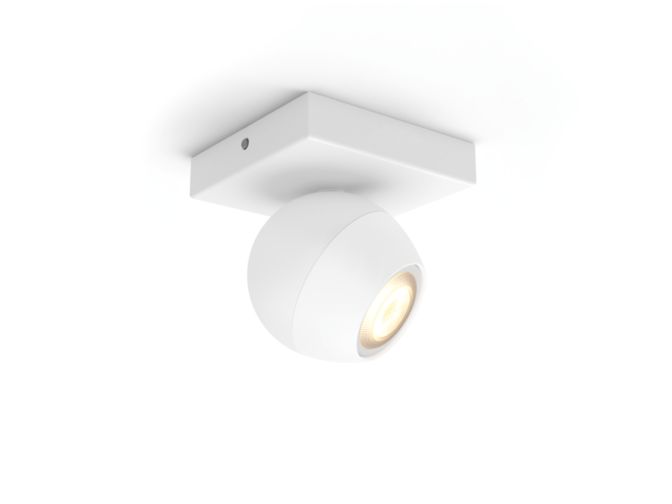 An image of product of the Hue White Ambiance Buckram single spotlight ext.