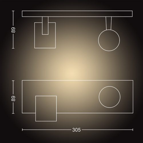 Hue White Ambiance Spot double Runner