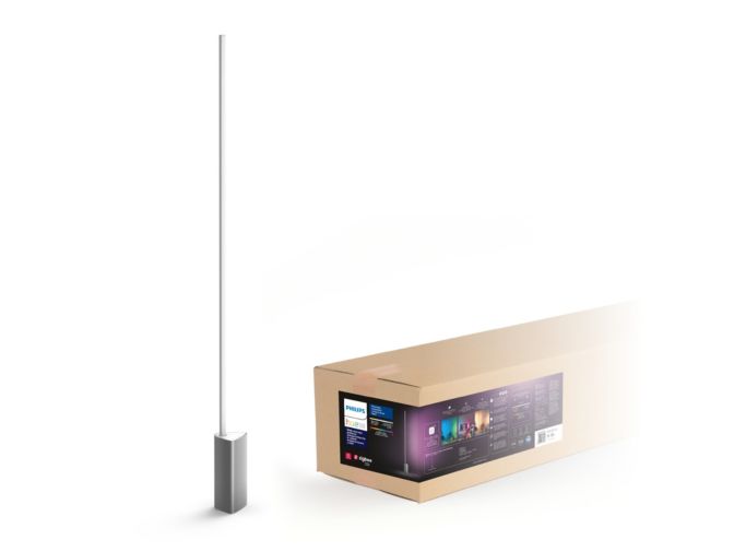 An image of product of the Hue White and color ambiance Signe floor light