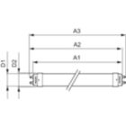  Medium Bi-Pin Fluorescent Tube, double-ended Frosted