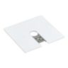 Basic End Feed Canopy, Matte Black