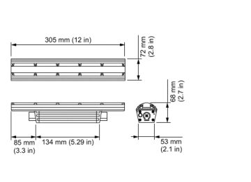 Color Kinetics ColorGraze MX4 Powercore, RGBA, 9° x 9° Beam Angle, 305 ...