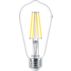 LED Filament Candle Clear 75W ST19 E26 x4