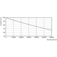 Lumen Maintenance Diagram - CorePro LEDtube 1500mm 20W 830 T8