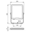 Dimension Drawing (without table) - BVP164 LED77/830 PSU 70W SWB CE