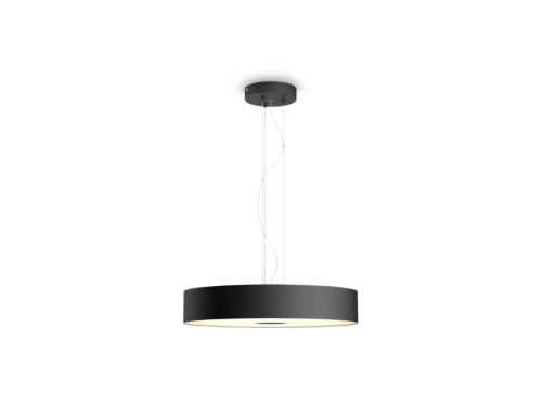Hue White Ambiance Fair Pendelleuchte schwarz + Dimmschalter