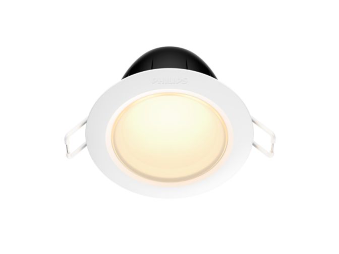 Garnea Hue White Ambience Downlight 80mm (3인치) 전면 클로즈업