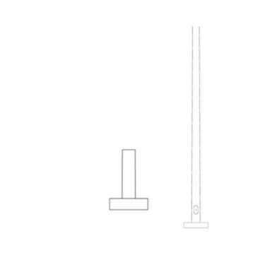 Pole (P120), Round Tapered Pole