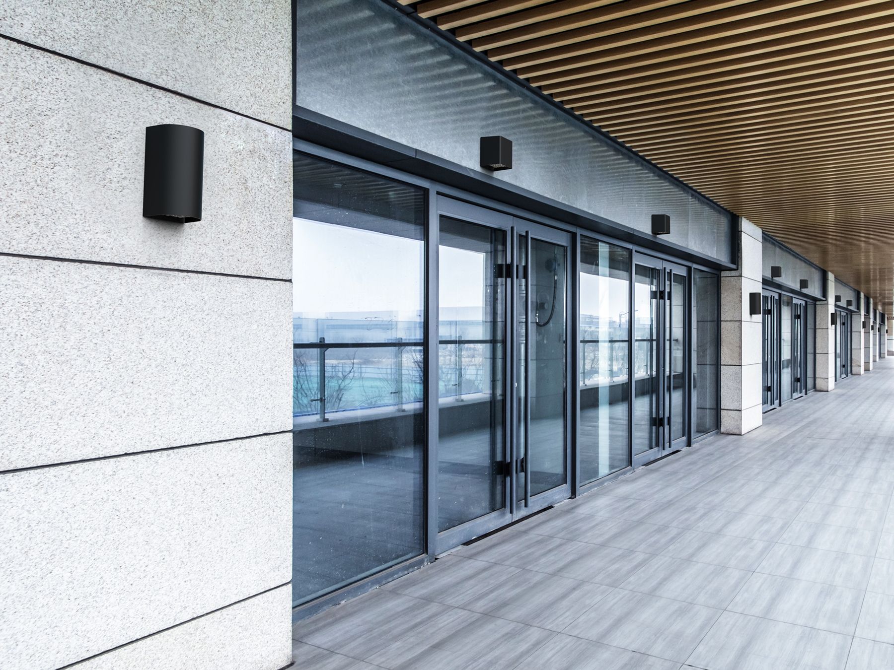GeoForm cylinder medium LED wall sconce GCM