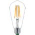 Ultraeffizient Filament-Lampe, transparent, 60W ST64 E27