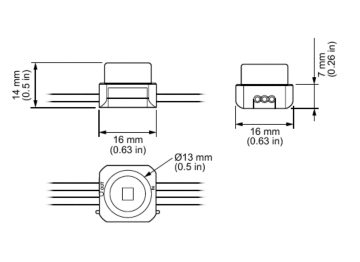 Color Kinetics eW Flex Micro, 4000 K, Clear Dome Lens, Black Housing ...