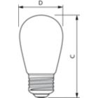  Single Contact Medium Screw S-14 Clear