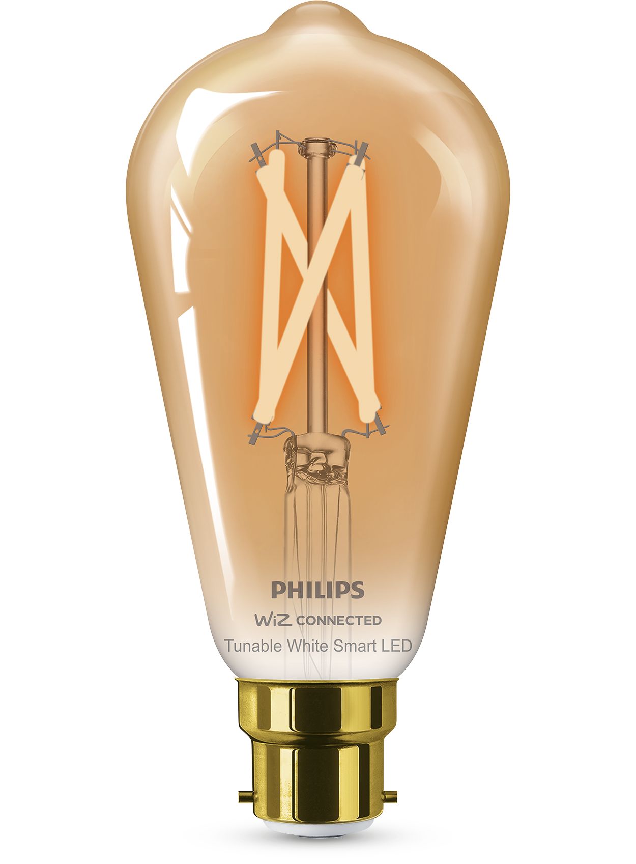 LED intelligent Ampoule filament ambre 7 W (éq. 50 W) ST64 B22  8719514372283