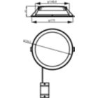 Dimension Drawing (without table) - DN065B G4 LED12/840 12W 220-240V D150 RD