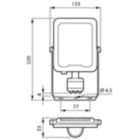 Dimension Drawing (without table) - BVP164 LED33/830 PSU 30W SWB MDU CE