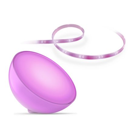 Nahaufnahme der Vorderseite von Set: Go weiß + Lightstrip Basis V4 2m