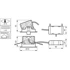 Dimension Drawing (without table) - RS151B  LED6-WB-/830 D78 PSR PI6 ALU