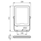 Dimension Drawing (without table) - BVP165 LED120/865 PSU 100W SWB CE