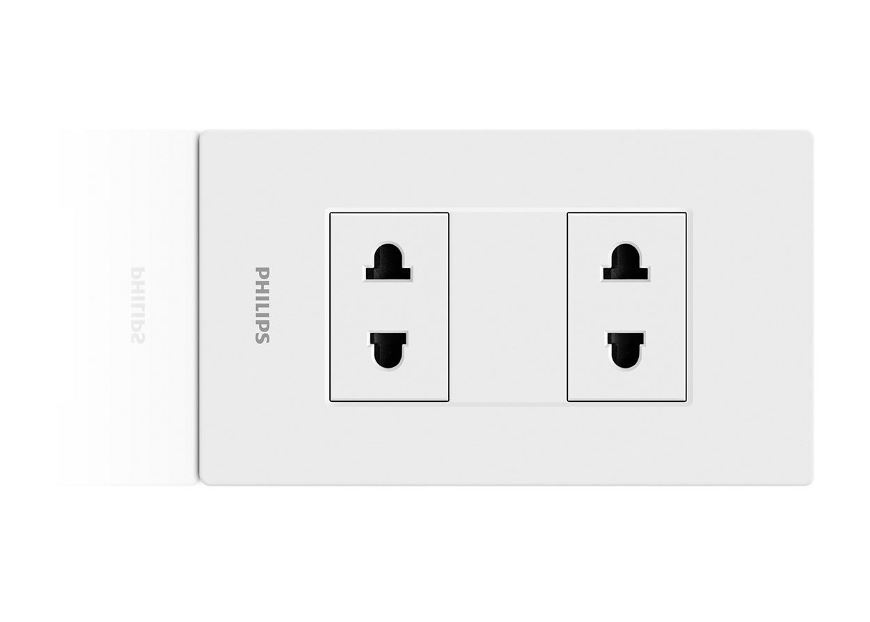 High quality switch and socket designed to safely last for years