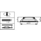 Dimension Drawing (without table) - DN027B G3 LED20/NW 19W 220-240V D200 RD