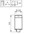 Dimension Drawing (without table) - BDP513 LED24/727 DM32 II DGR 60P