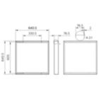 Dimension Drawing (without table) - RC133Z G5 SMB W62L62