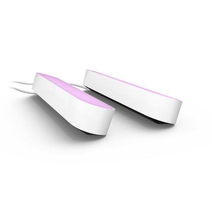 Primo piano della parte anteriore di Barra luminosa Hue Play, confezione doppia