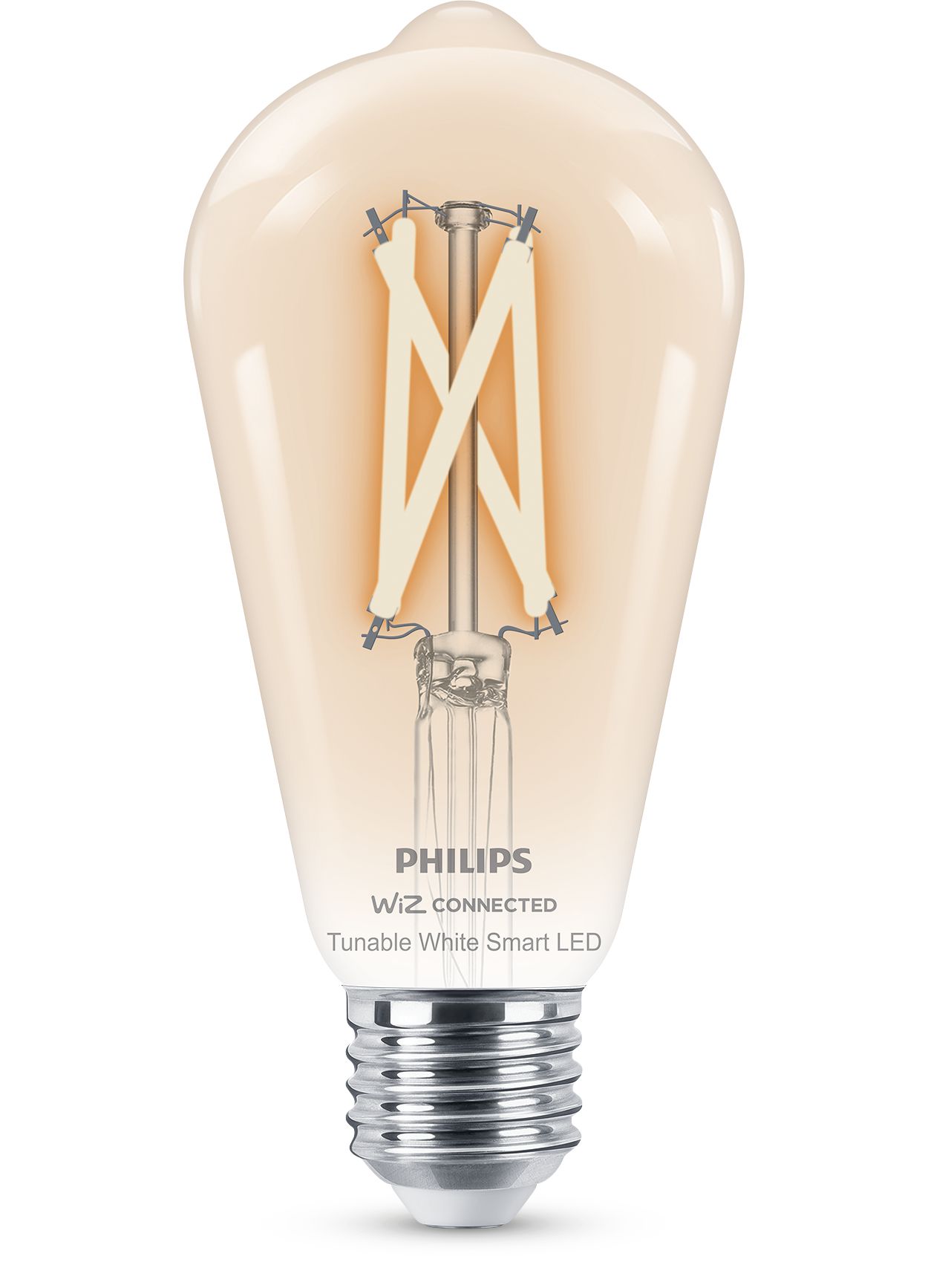 Ampoule LED à filament virtuel Philips Hue E27 ST64 Smart 7W 550lm, Ampoules