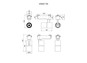 7W Dimensional Drawing