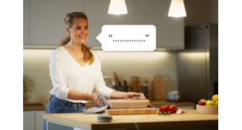 Sterowanie głosowe za pomocą Asystenta Google, skrótów Alexa lub Siri