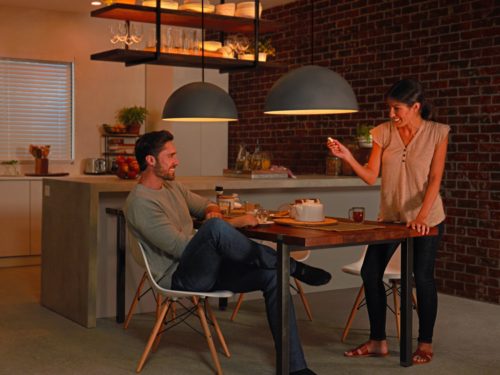 Starter kit: 3 E26 smart bulbs (75 W) + smart button