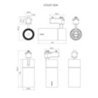 Dimension Drawing (without table) - ST033T LED25/840 30W 220-240V I MB WH GM
