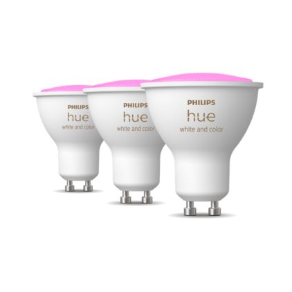 German:An image of product of the Hue White & Color Ambiance 3er-Pack GU10