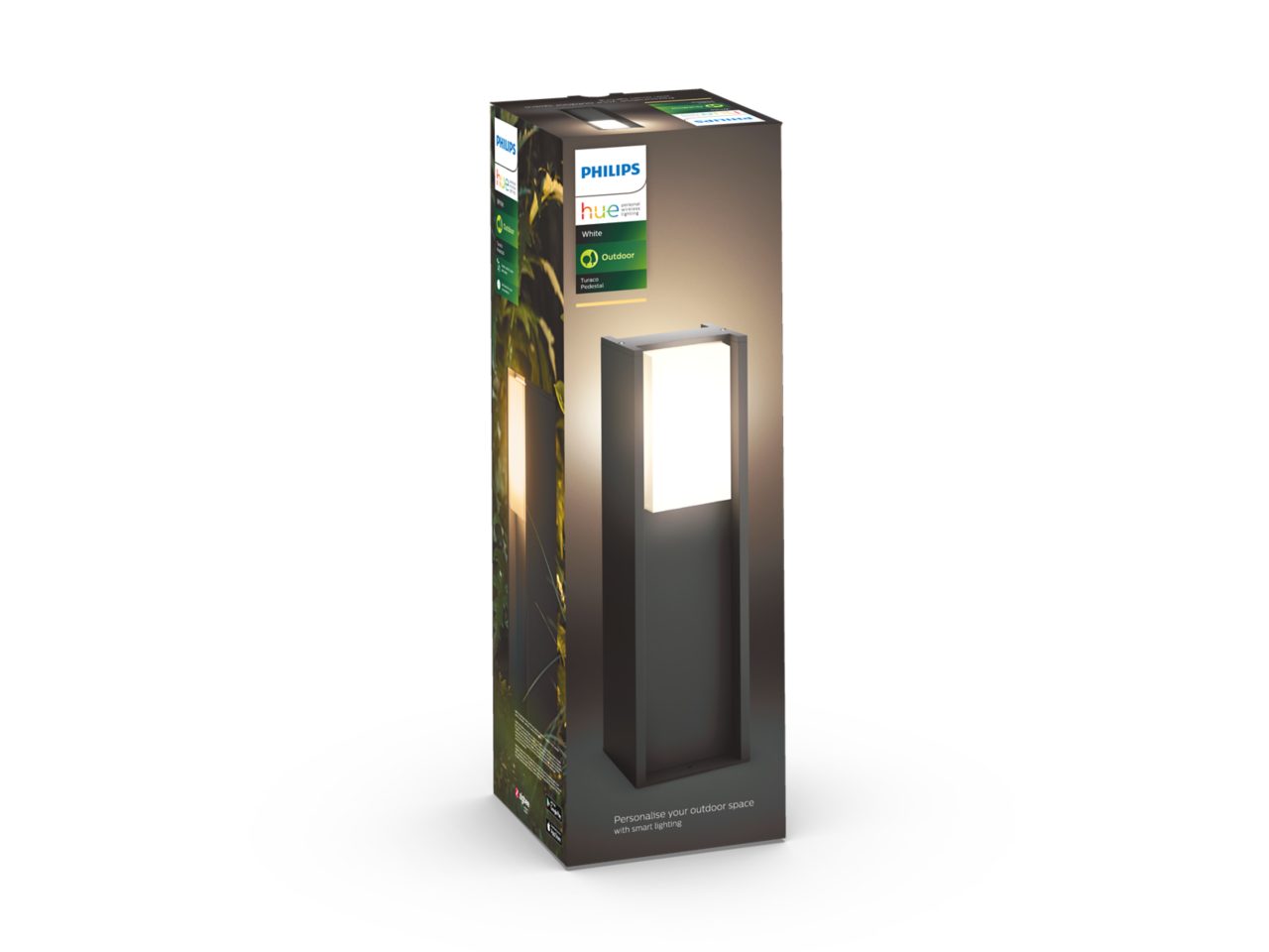 Philips Hue Turaco LED sokkellamp , antraciet , smart