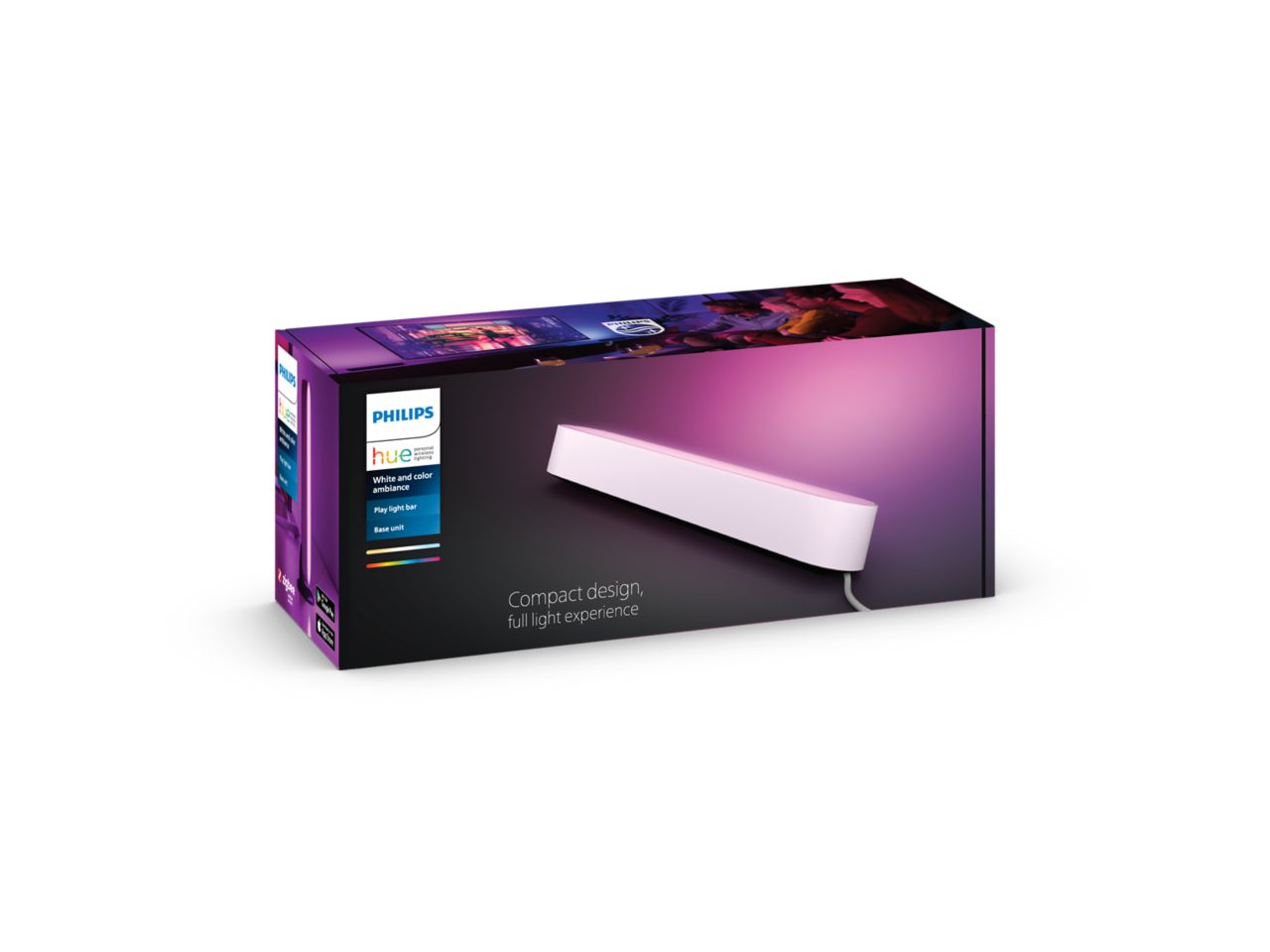 Amazon.com: Philips Hue Smart Play Light Bar Base Kit, White