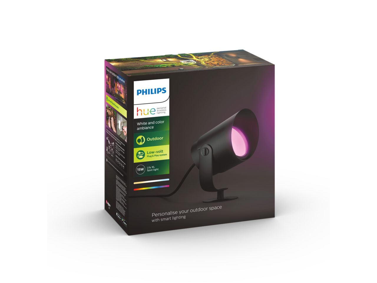 Hue Lily XL Outdoor spotlight | Philips Hue UK